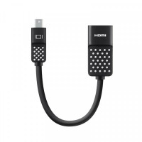 Адаптер Belkin mini DisplayPort - HDMI (M/F), 0.12 м, Black (F2CD079bt)