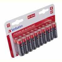 Батарейка Verbatim Alkaline AA/LR06 BL 20шт
