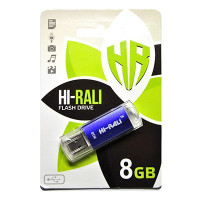 Флеш-накопитель USB 8GB Hi-Rali Rocket Series Blue (HI-8GBVCBL)