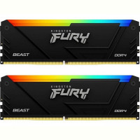 Модуль памяти DDR4 2x32GB/3200 Kingston Fury Beast RGB (KF432C16BB2AK2/64)