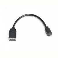 Кабель REAL-EL USB Type-C - USB V 2.0 (M/F), 0.1 м, черний (EL123500017)