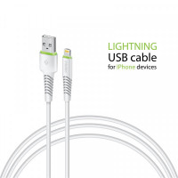 Кабель Intaleo CBFLEXL2 USB-Lightning 2м White (1283126521416)