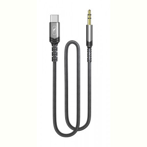 Аудио-кабель SkyDolphin SR29 3.5 мм - USB Type-C (M/M), 1 м, Black (SDAUX-000076)