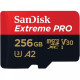 Карта памяти MicroSDXC 256GB UHS-I U3 R200/W140MB/s SanDisk Extreme Pro V30 + SD-адаптер (SDSQXCD-256G-GN6MA)