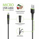 Кабель Intaleo CBFLEXM3 USB-microUSB 3м Black (1283126487491)