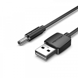 Кабель Vention USB - DC 3.5 мм (M/M), 1 м, Black (CEXBF)