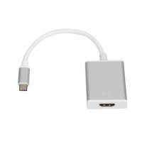 Кабель Atcom HDMI - USB Type-C (F/M), 0.1 м, White (13888)