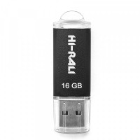 Флеш-накопитель USB 16GB Hi-Rali Rocket Series Black (HI-16GBVCBK)