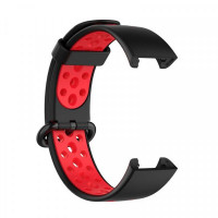 Ремешок BeCover Vents Style для Xiaomi Redmi Smart Band 2 Black-Red (709424)