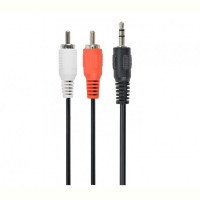 Аудио-кабель Cablexpert 3.5 мм - 2хRCA (M/M), 10 м, Black (CCA-458-10M)
