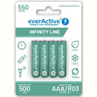 Аккумулятор everActive AAA/HR03 Ni-MH 550mAh BL 4шт