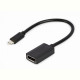 Адаптер Cablexpert USB Type-C - DisplayPort (M/F), 0.15 м, черный (A-CM-DPF-02) 