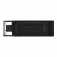 Флеш-накопитель USB3.2 64GB Type-C Kingston DataTraveler 70 Black (DT70/64GB)