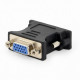Адаптер Cablexpert DVI - VGA (M/F), Black (A-DVI-VGA-BK)