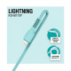 Кабель ACCLAB AL-CBCOLOR-L1MT USB - Lightning (M/M), 1.2 м, Mint (1283126518195)