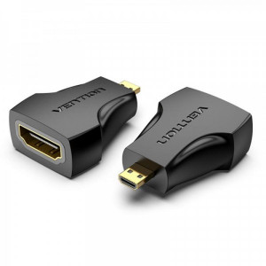 Адаптер Vention HDMI - micro-HDMI (F/M), Black (AITBO)