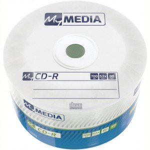CD-R MyMedia (69201) 700MB 52x Matt Silver Wrap 50шт