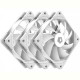 Вентилятор ID-Cooling TF-12025-ARGB-TRIO-SNOW (3pcs Pack), 120x120x25мм, 4-pin PWM, White