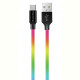 Кабель ColorWay USB - USB Type-C (M/M), 2.4 А, 1 м, Multicolor (CW-CBUC018-MC)