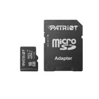 Карта памяти MicroSDHC 16GB UHS-I Class 10 Patriot LX + SD-adapter (PSF16GMCSDHC10)