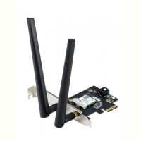 Беспроводной адаптер Asus PCE-AXE5400 (Wi-Fi 6/6E, Bluetooth 5.2, MU-MIMO, OFDMA, 2 внешних антенны)