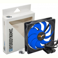 Вентилятор Frime (FBF120HB3) 120x120x25мм, 3pin+Molex, Black/Blue
