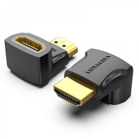 Адаптер Vention HDMI - HDMI (F/M), угловой, Black (AIOBO)
