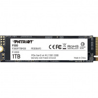 Накопитель SSD 1TB Patriot P300 M.2 2280 PCIe 3.0 x4 NVMe TLC (P300P1TBM28)