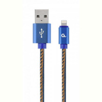 Кабель Cablexpert (CC-USB2J-AMLM-1M-BL) USB 2.0 - Lightning, премиум, 1м, синий