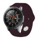 Силиконовый ремешок BeCover для Samsung Galaxy Watch 46mm/Watch 3 45mm/Gear S3 Classic/Gear S3 Frontier Purple-Wine (706318)
