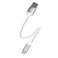 Кабель ColorWay USB-USB Type-C, 0.25м White (CW-CBUC001-WH)