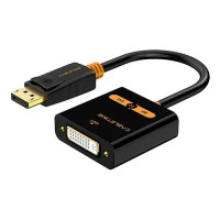 Адаптер Сabletime DisplayPort - DVI (M/F), 0.2 м, Black (CP24B)