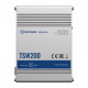 Коммутатор Teltonika TSW200 (TSW200000010) (industrial, unmanaged, 8xGE PoE+, 2xSFP, IP30, ALU Case,  2 pin industrial DC, max PoE 240W)