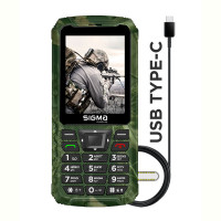 Мобильный телефон Sigma mobile X-treme PR68 Type-C Dual Sim Khaki (4827798122426)