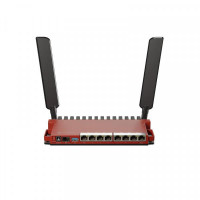 Беспроводной маршрутизатор MikroTik L009UiGS-2HaxD-IN (AX600, WiFi6, 8xGE, 1xSFP, 1xUSB 3.0, поддержка 3G/4G, POE in/out, 2 внеш.антенны - 4 dBi)
