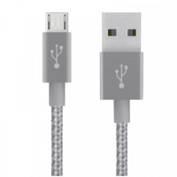 Кабель Belkin Mixit Metallic USB-microUSB, 1.8 м Grey (F2CU021bt06GYTM)