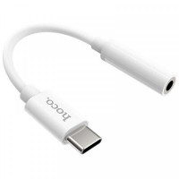 Адаптер Hoco LS30 3.5 мм - USB Type-C (F/M), White (LS30W)
