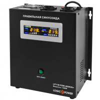 ИБП LogicPower LPY-W-PSW-2000VA+ (1400Вт)10A/20A, Lin.int., AVR, 2 х евро, металл, настенный