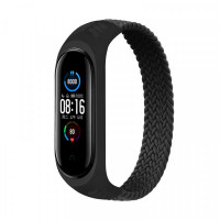 Ремешок BeCover Elastic Nylon Style для Xiaomi Mi Smart Band 5/Mi Smart Band 6 Size L Black (706167)