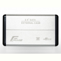 Внешний карман Frime SATA HDD/SSD 2.5", USB 3.0, Metal, Silver (FHE21.25U30)