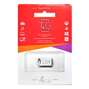 Флеш-накопитель USB 4GB T&G 105 Metal Series Silver (TG105-4G)