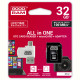 Карта памяти MicroSDHC  32GB UHS-I Class 10 GOODRAM + SD-adapter + OTG Card reader (M1A4-0320R12)