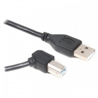 Кабель Cablexpert (CCP-USB2-AMBM90-6) USB2.0 A - USB В, угловой, 1.8 м, премиум, черный