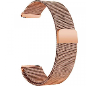 Ремешок BeCover Milanese Style для Xiaomi Amazfit Bip (22mm) Lite/Bip S Lite/GTR 42mm/GTS/TicWatch S2/TicWatch E/GTS 3/GTS 2 mini Rose Gold (707740)