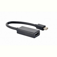 Адаптер Cablexpert mini DisplayPort - HDMI (M/F), 0.15 м, Black (A-mDPM-HDMIF-02)