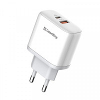 Сетевое зарядное устройство ColorWay Power Delivery Port PPS USB (Type-C PD + USB QC3.0) (45W) White (CW-CHS042PD-WT)