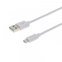 Кабель Grand-X USB-microUSB, Cu, 2.5м White (PM025W) box