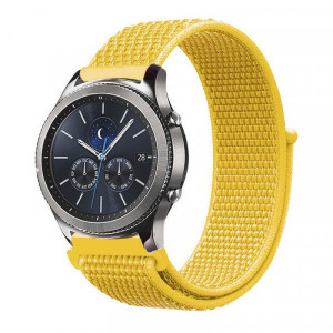 Ремешок BeCover Nylon Style для Xiaomi iMi KW66/Mi Watch Color/Haylou LS01/Watch S1 Active Yellow (705887)