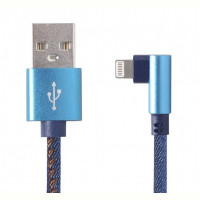 Кабель Cablexpert (CC-USB2J-AMLML-1M-BL) USB 2.0 - Lightning, премиум, 1м, синий