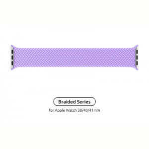 Ремешок Armorstandart Braided Solo Loop для Apple Watch 38mm/40mm/41mm Lavender Grey Size 4 (132 mm) (ARM64898)